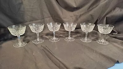 Buy Waterford Crystal, Clare Pattern, Set Of  6 Small Champagne/sherbet Glasses • 120£