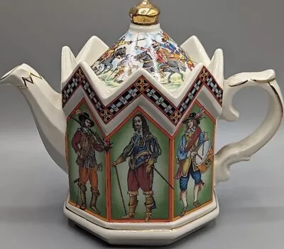 Buy Sadler Teapot 'The Civil War Charles 1st King & Parliament' Pattern Design 4542 • 19.99£