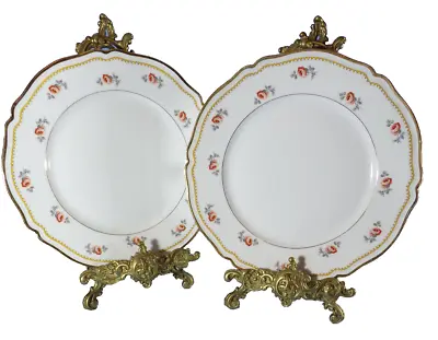 Buy FRENCH LIMOGES PORCELAIN PAIR OF SALAD PLATES BY MARCEL MOREL 24cm 6 Pairs AVAIL • 12£