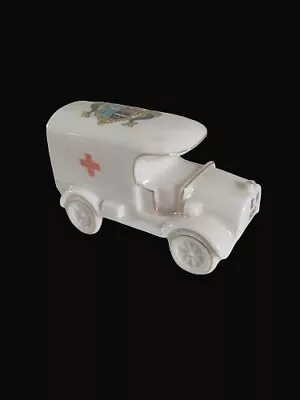 Buy Arcadian Crested China Model Of An Ambulance - Arms Of Ilfracombe • 19.95£