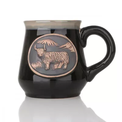 Buy Highland Cow Stoneware Mug - Scottish Beef Coffee Mug - Black • 18.62£