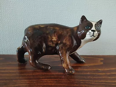 Buy RUSHTON POTTERY IOM MANX CAT FIGURINE 7  In Length • 15£