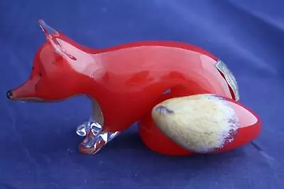 Buy Langham Glass Hand-made Crystal Medium Fox Stalking - Brand New / Boxed • 59.95£