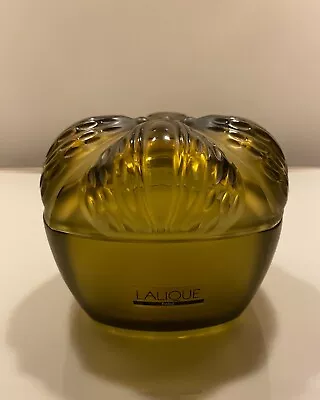 Buy Authentic Lalique 'Mirabel' Gypsy Moth Olive/green Glass Powder/trinket Box  • 250£