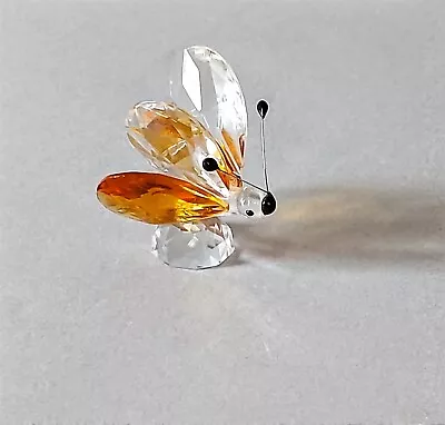 Buy Small Crystal Faceted  Insect Ornament In Clear And Orange  • 10£