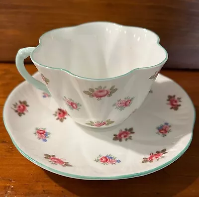 Buy Rare Find Shelley Cup & Saucer Rosebud Pattern #13426 Dainty Shape 1950s • 34.48£