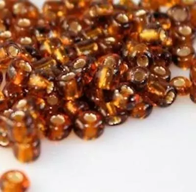 Buy 100g SILVER LINED GLASS SEED BEADS 11/0- 2mm 8/0- 3mm 6/0- 4mm 26 COLOUR CHOICE • 2.69£
