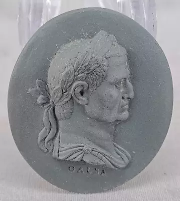 Buy Wedgwood Galba Roman Emperor Black Basalt Portrait Medallion Plaque C.1780-1795 • 229.10£