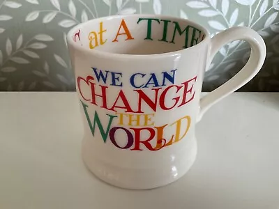 Buy Emma Bridgewater Pottery Mug 1/2 Pint Rainbow Toast We Can Change The World New • 10.99£