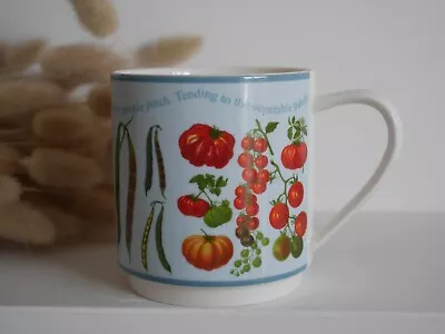 Buy Queens By Churchill RHS 'At The Allotment' Fine China Gardener Tea Mug, Blue • 10£