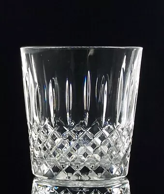 Buy Pair French Lead Crystal 'Old Fashioned' Whisky Tumblers  Glasses - 9cm • 5£