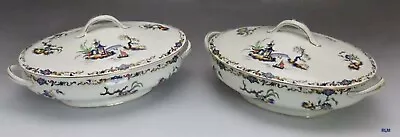 Buy Antique Pair John Maddock & Sons Covered Vegetable Serving Dishes • 116.30£