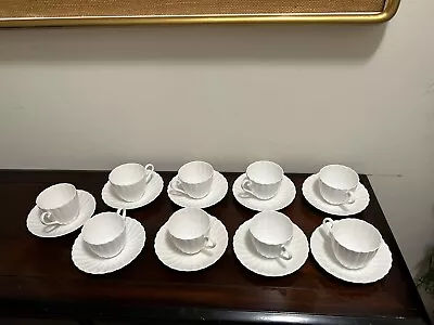 Buy Susie Cooper Fine Bone China White Flute Cup And Saucer Set England • 52.18£
