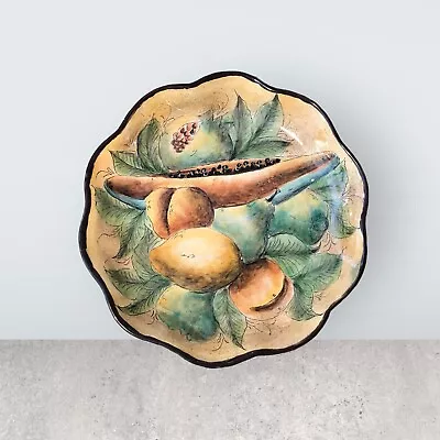 Buy Mayolica Santa Rosa Pottery 12  Shallow Bowl Wall Art Guanajuato Mexico  • 32.62£