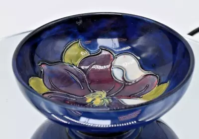 Buy Sweet Walter Moorcroft Pottery Footed Bowl Clematis Pattern Collectable Vintage • 49.99£