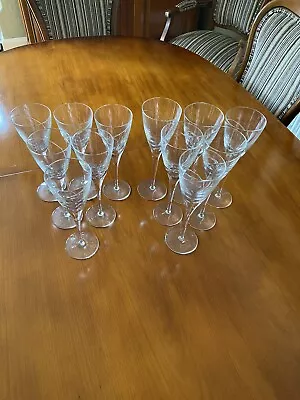 Buy Czech Republic Wine Glass X 12 (6 White And 6 Red) Hand Made Crystal • 25£