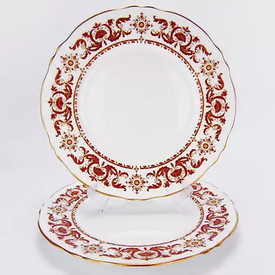 Buy Crown Staffordshire Bone China 27cm Dinner Plates X2 Berkeley Square • 19.99£