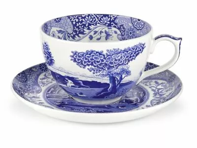 Buy Spode Blue Italian Jumbo Cup & Saucer • 61£