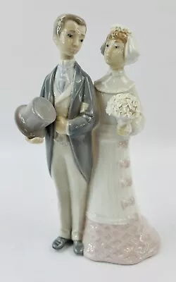 Buy Vintage Lladro Bride And Groom Wedding Couple Figurine #4808 Cake Topper • 58.25£