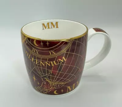 Buy Vintage Hudson Middleton MM Millennium 2000 Red Gold Fine Bone China Mug Tea • 6.99£