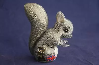 Buy Langham Glass Crystal Hand-made Small Grey Squirrel Figure Brand New / Boxed • 46.95£