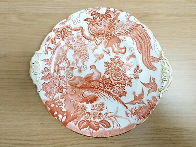 Buy Royal Crown Derby English Bone China Serving Plate   Red Aves  1970 • 99.99£