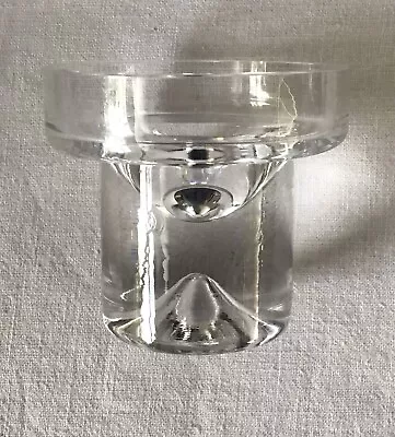 Buy Vintage Dartington Glass Frank Thrower Candle Holder - Dimple Range • 18.75£