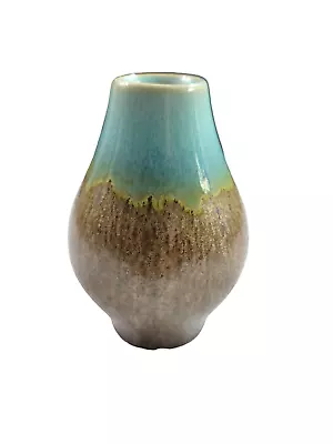 Buy Art Pottery Bud Vase Brown Blue Drip Glaze 4 1/4  Tall • 23.32£