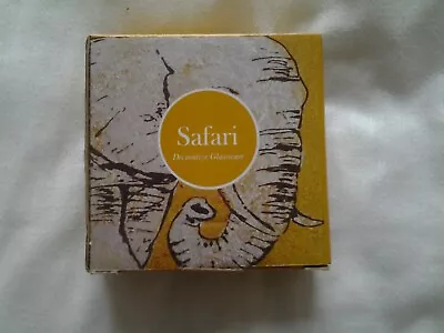 Buy Safari Decorative Glassware  X 4 Coasters • 12£