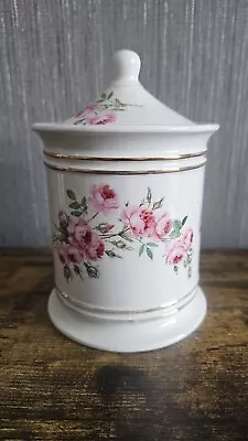 Buy OLD FOLEY  LIDDED CANISTER JAMES KENT LTD. STAFFORDSHIRE ENGLAND Floral  • 14.76£