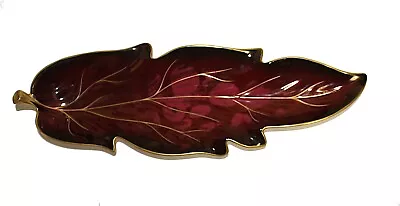 Buy Vintage Carlton Ware Rouge Royale Leaf Dish 13.75  Made In England • 23.07£