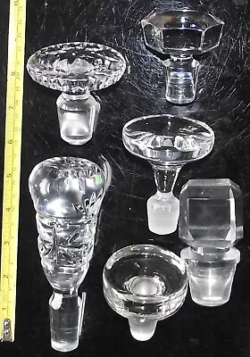 Buy Job Lot Bundle Of 6 Very Large Vintage Decanter Stoppers. UK ONLY. Free Postage • 8£