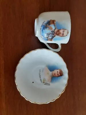 Buy Russell & Sons  George V & Queen Mary Miniature Cup & Saucer • 3.99£