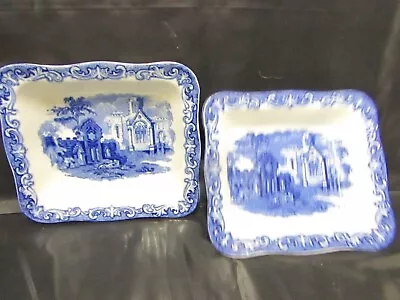 Buy A Pair Of Antique  George Jones & Sons Abbey 1790 Shredded Wheat Dishes (G) • 14.99£