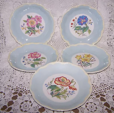 Buy George Jones  Saucers Handpainted Flowers  Signed Coalport • 15.99£