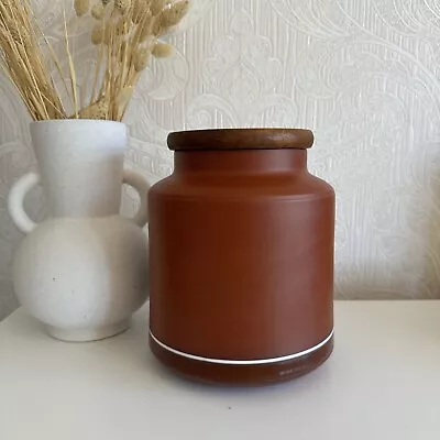 Buy Hornsea Sienna Jar Biscuit Barrell RARE • 24.99£