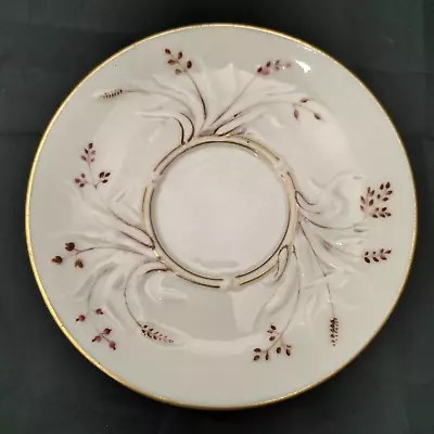 Buy Belleek Cabaret Cream Grass Pattern Saucer First Period Very Good Condition • 20£