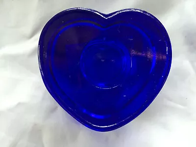 Buy Ikea Glass Candle Holder Blue Heart Or Clear Heart Shape • 1£