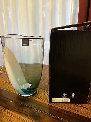 Buy Royal Doulton Vase Heavy Glass Modern Tall Vase 30cm • 50£