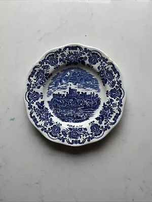 Buy Enoch Wedgewood Plate Royal Homes Of Britain Tunstall Ltd Blue And White Vintage • 3£