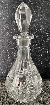 Buy Vintage Bohemia Crystal Glass Wine / Spirit Decanter Hand Cut • 15£