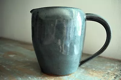 Buy Jug-Handthrown Stoneware Blue/Grey Pottery Jug • 20£