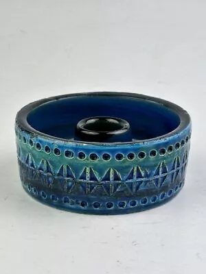 Buy BITOSSI Rimini Blue Small Candlestick Holder, 10cm Diameter, Stamped Italy. V... • 65£