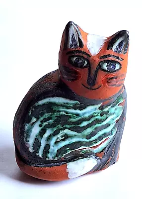 Buy Studio Pottery Cat From Danish Potter Helle Bendstrup • 5.50£