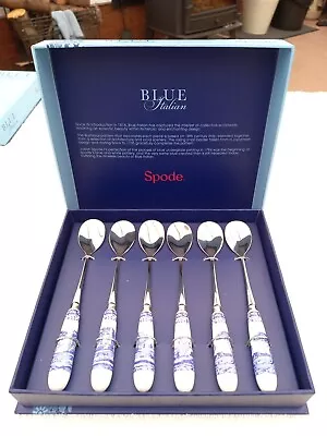 Buy Spode Blue Italian Tea Spoons (Set Of 6) • 20£