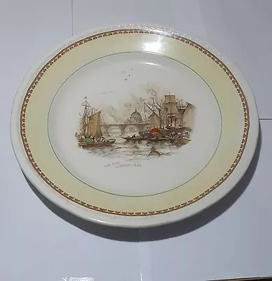 Buy Vintage Swinnertons Majestic Vellum Plate, The Pool London 1830 • 13£