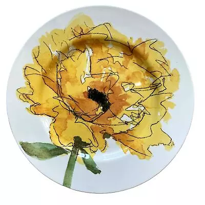 Buy ROYAL STAFFORD Set Of (4) 11  Yellow Poppy Flower Porcelain Dinner Plates NEW • 65.23£