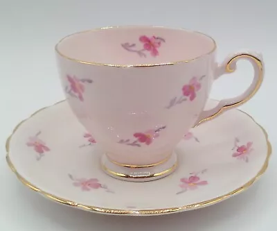 Buy Vintage Tuscan Fine Bone China Tea Cup & Saucer Scalloped Edge Made In England • 21.43£