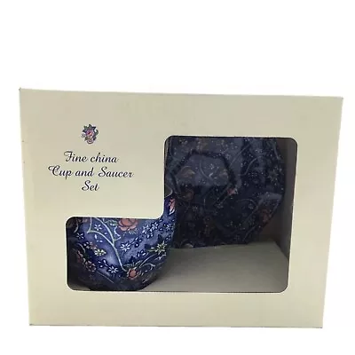Buy Vintage James Sadler Chintz Teacup And Saucer Blue New In Box By Ringtons • 22.99£