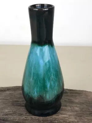 Buy Vintage BLUE MOUNTAIN POTTERY Small Vase - 15.5cm - Canada - Black Green Blue • 7£